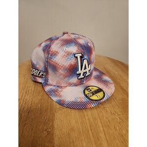 LA Dodgers 3D Comics New Era 59Fifty Fitted Multi-Color Cap Hat‎ 7 3/8